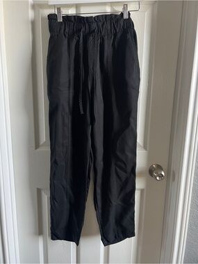 A New Day Black High Waisted Drawstring Pants
